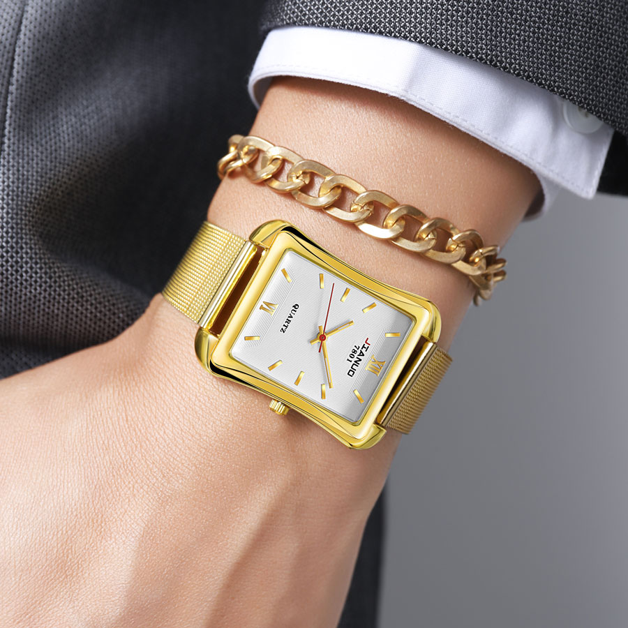 2024 New Trendy Men's Square W - đánh giá và giá Stainless Mesh Band