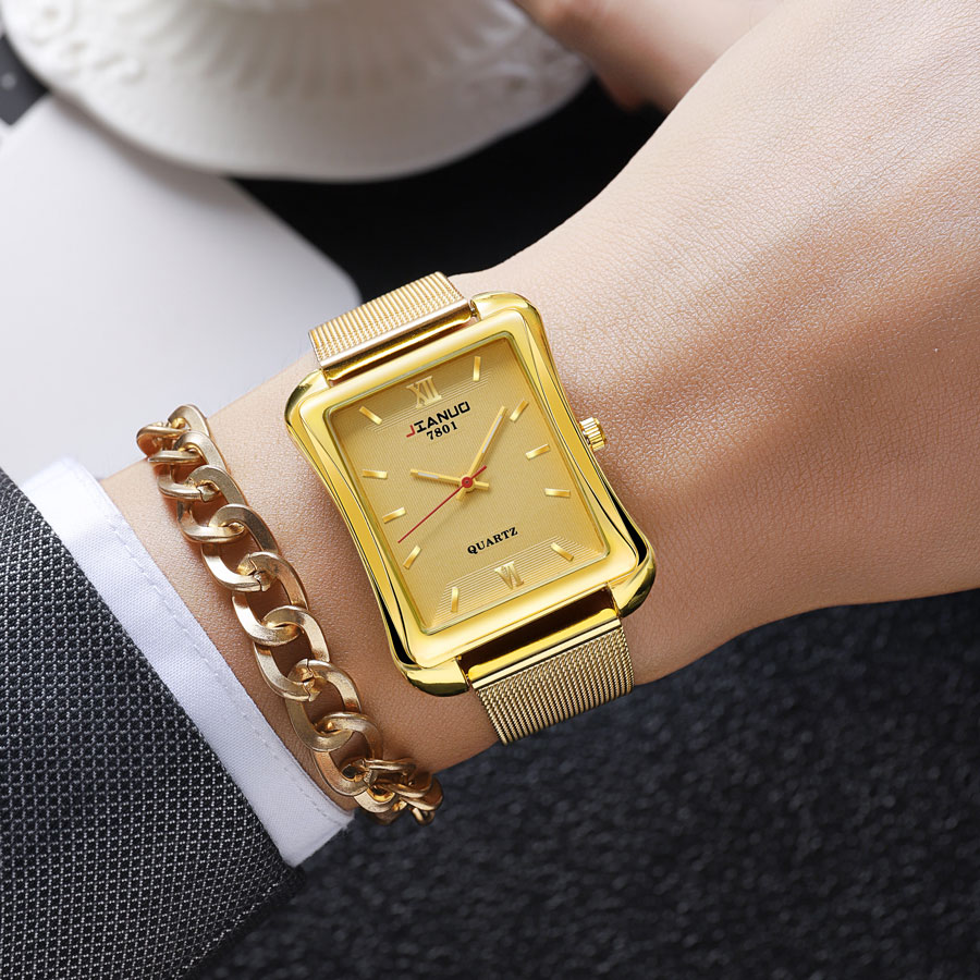 2024 New Trendy Men's Square W - đánh giá và giá Stainless Mesh Band