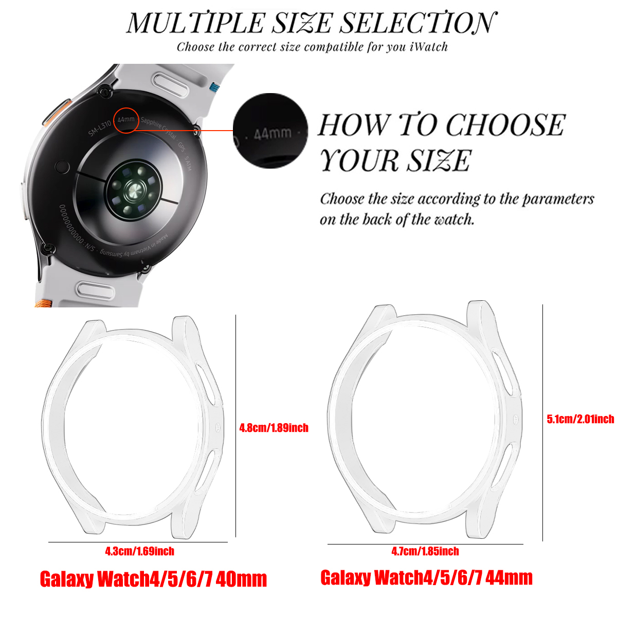 Protection Cover for Samsung G - đánh giá và giá Accessories For Galaxy Watch 5