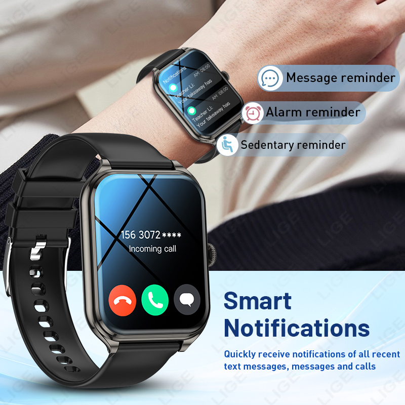 LIGE Voice Calling Smart Watch - đánh giá và giá Smartwatch X12