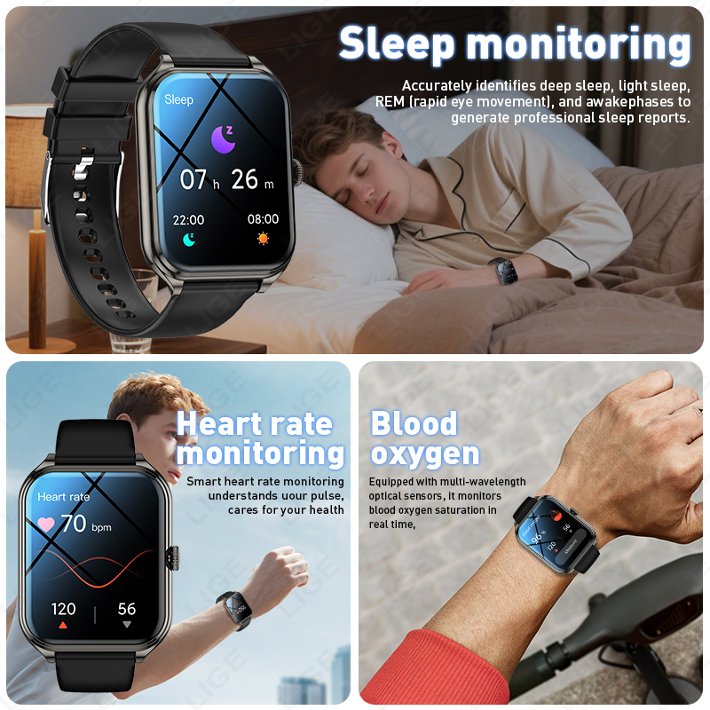 LIGE Voice Calling Smart Watch - đánh giá và giá Smartwatch X12