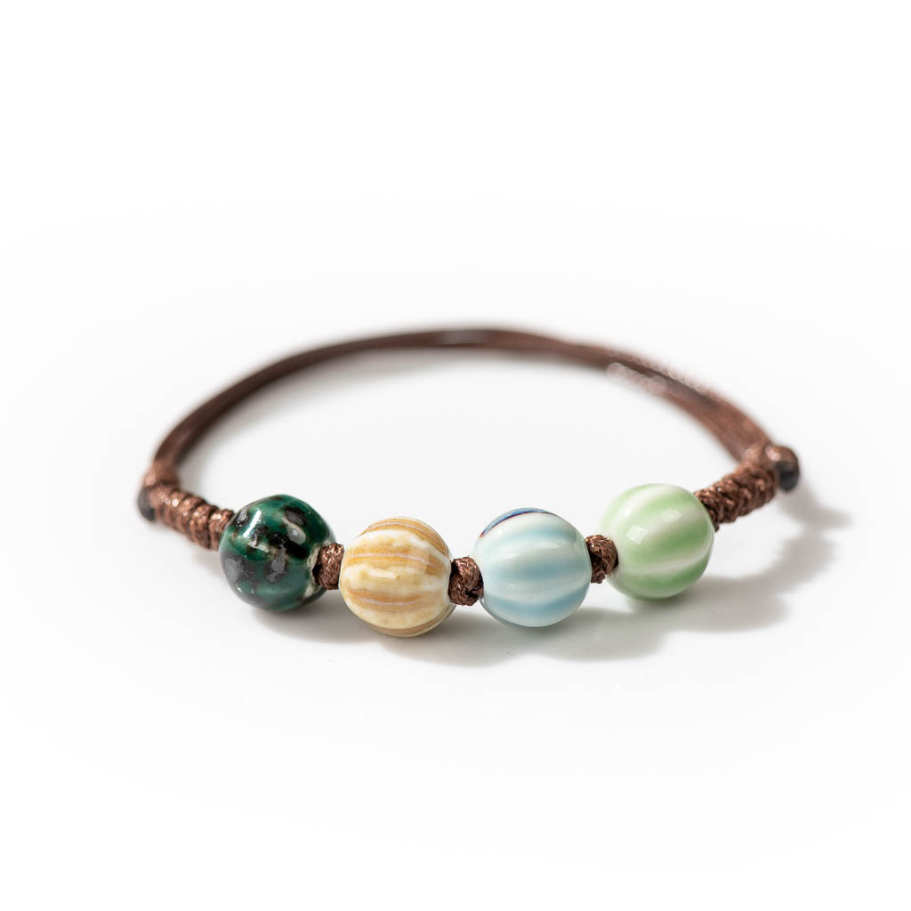 Handmade Ceramic Retro Style B - đánh giá và giá Ceramic Link Bracelet