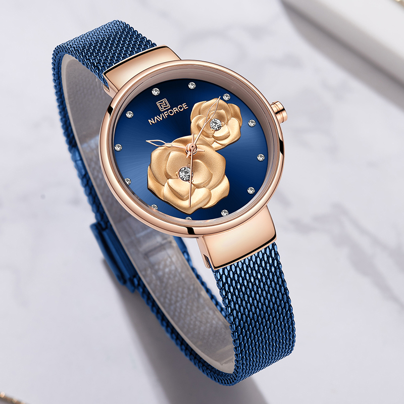 Đồng Hồ Naviforce Đồng Hồ Mới  - đánh giá và giá Stainless Mesh Band