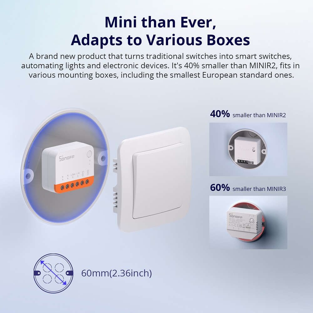 Sonoff Mini R4 Extreme Wifi Sm - đánh giá và giá Smart Accessories